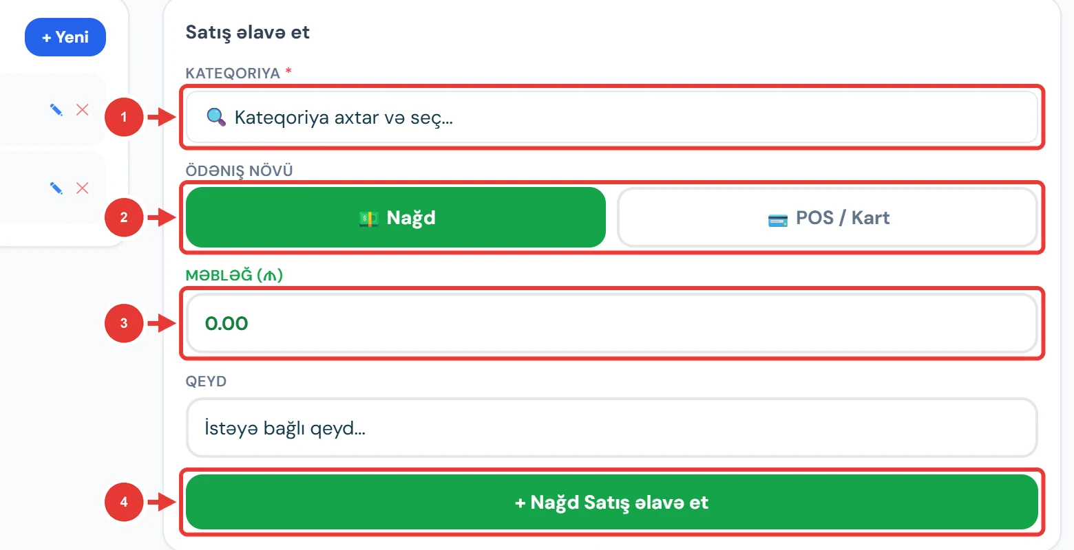 Satış səhifəsi